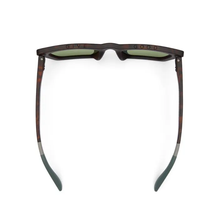 Toms Traveler Collection Sahara Traveler Sunglasses Matte Blonde Tortoise Bottle Green 8211 Gear