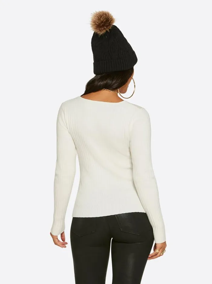 Tops Clothing Jessica Simpson Adrielle Sweater In Gardenia