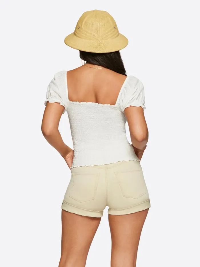 Tops Clothing Jessica Simpson Aubrey Top In Gardenia