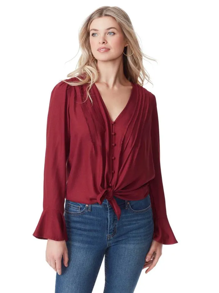 Tops Clothing Jessica Simpson Cecily Top In Syrah