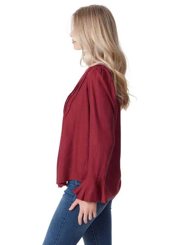 Tops Clothing Jessica Simpson Cecily Top In Syrah