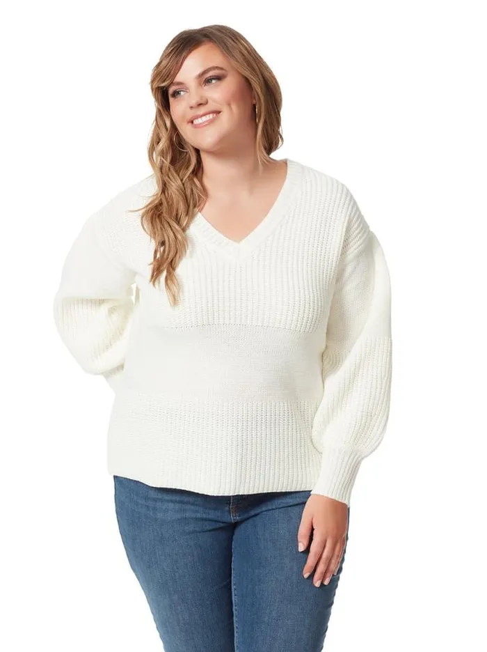 Tops Clothing Jessica Simpson Elmira Sweater In Gardenia