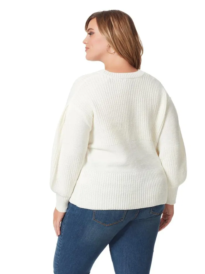 Tops Clothing Jessica Simpson Elmira Sweater In Gardenia