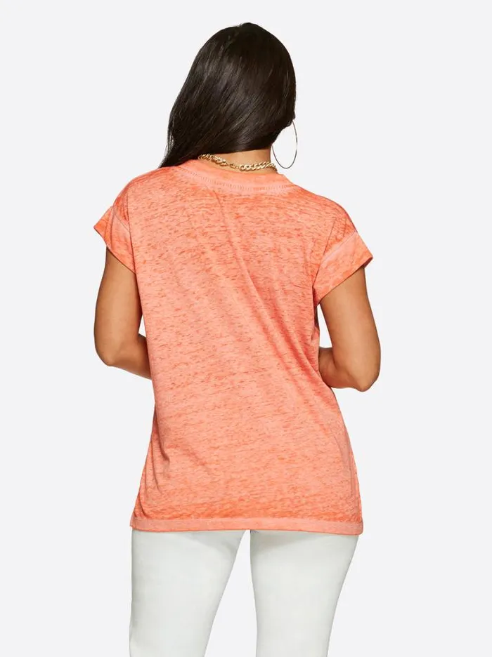 Tops Clothing Jessica Simpson Jalin Tee In Paprika