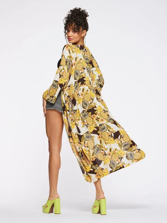 Tops Clothing Jessica Simpson Lailaa Kimono In Clover Field