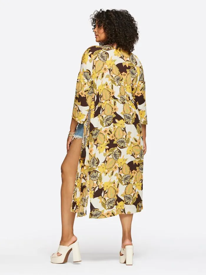 Tops Clothing Jessica Simpson Lailaa Kimono In Clover Field