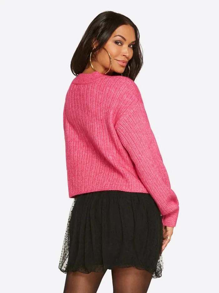 Tops Clothing Jessica Simpson Portia Sweater In Desert Rose