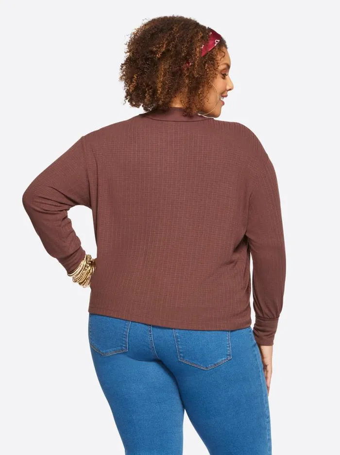 Tops Clothing Jessica Simpson Preston Tee In Deep Mahogany