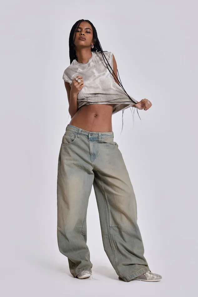 Tops Jaded London Women Shop Light Wash Colossus Jeans