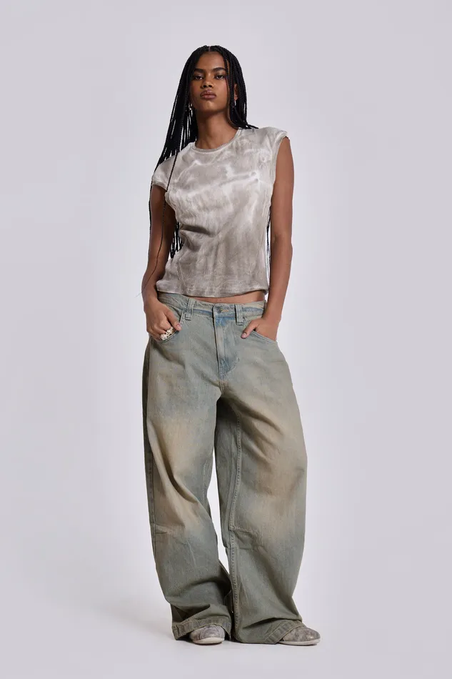 Tops Jaded London Women Shop Light Wash Colossus Jeans