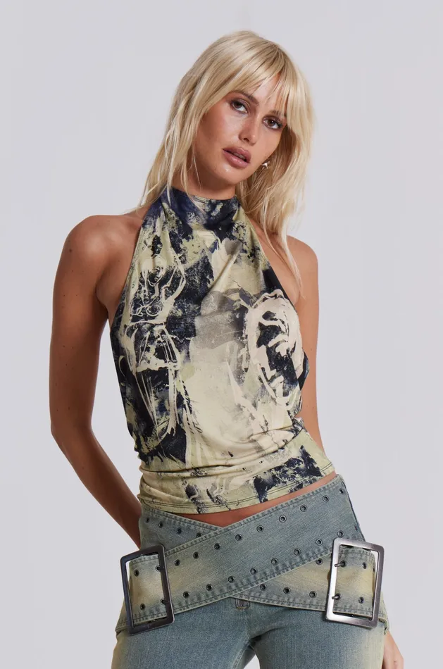 Tops Jaded London Women Shop Vision Backless Halter Top