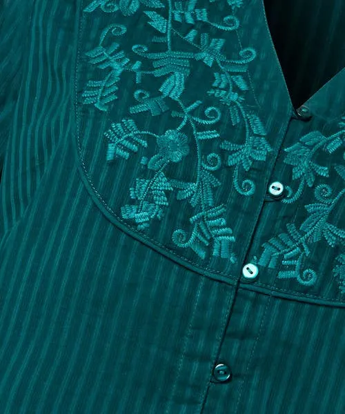 Tops Tunics and Blouses Elegantly Embroidered Blouse Green Joebrowns Apparel Tops Tunics and Blouses Elegantly Embroidered Blouse Green Joebrowns Apparel