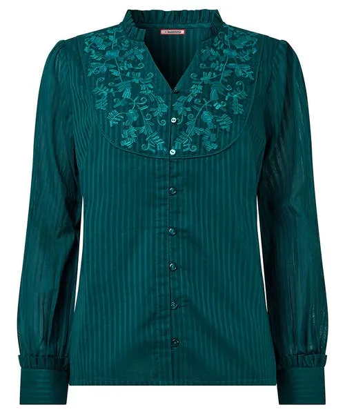 Tops Tunics and Blouses Elegantly Embroidered Blouse Green Joebrowns Apparel Tops Tunics and Blouses Elegantly Embroidered Blouse Green Joebrowns Apparel