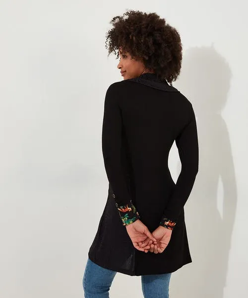 Tops Tunics and Blouses Fabulous Foxes Jersey Tunic Black Joebrowns Apparel