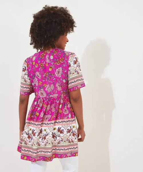 Tops Tunics and Blouses Joebrowns Apparel Heidi Pink Printed Tunic Pink Tops Tunics and Blouses Joebrowns Apparel Heidi Pink Printed Tunic Pink