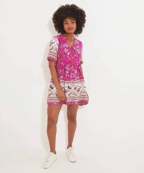 Tops Tunics and Blouses Joebrowns Apparel Heidi Pink Printed Tunic Pink Tops Tunics and Blouses Joebrowns Apparel Heidi Pink Printed Tunic Pink