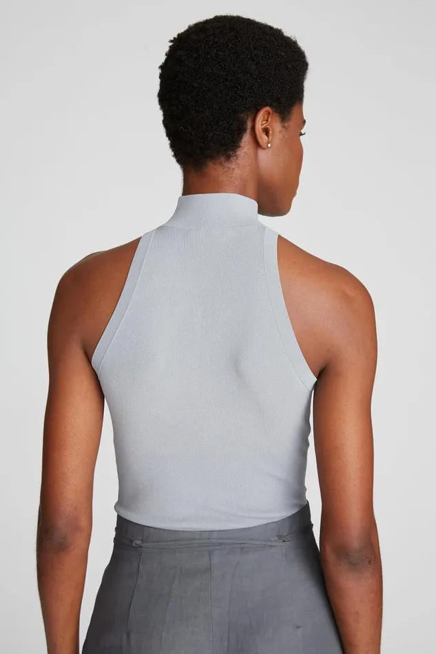 Tops Women Halston Kit Top In Matte Viscose Pewter