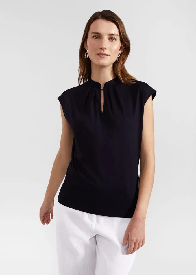 Tops Women HOBBS Maeve Top Hobbs Navy