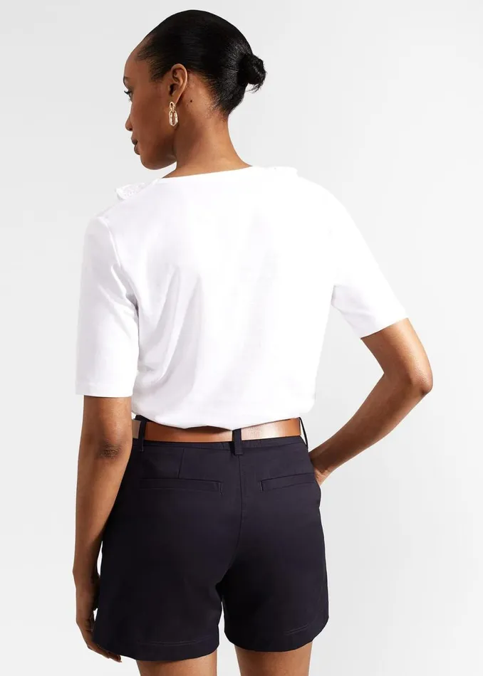 Tops Women HOBBS Mariella Cotton Broderie Top Hobbs White