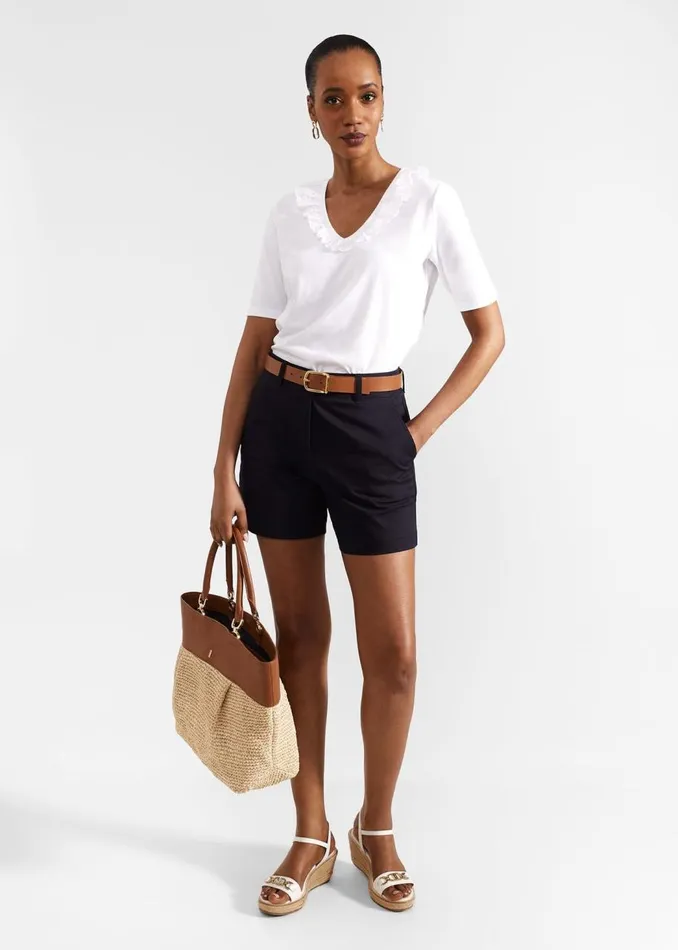 Tops Women HOBBS Mariella Cotton Broderie Top Hobbs White