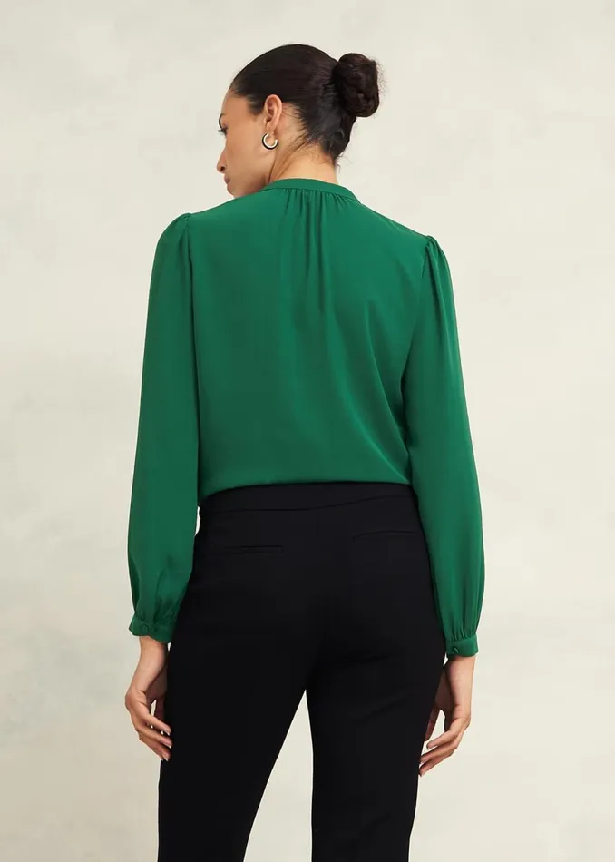 Tops Women HOBBS Peony Blouse Green