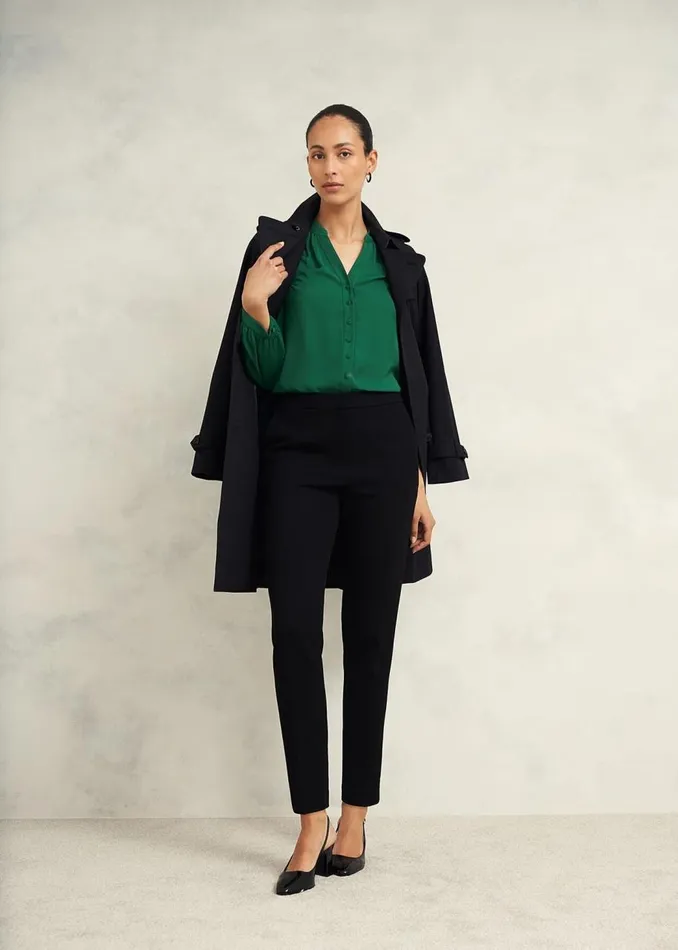 Tops Women HOBBS Peony Blouse Green