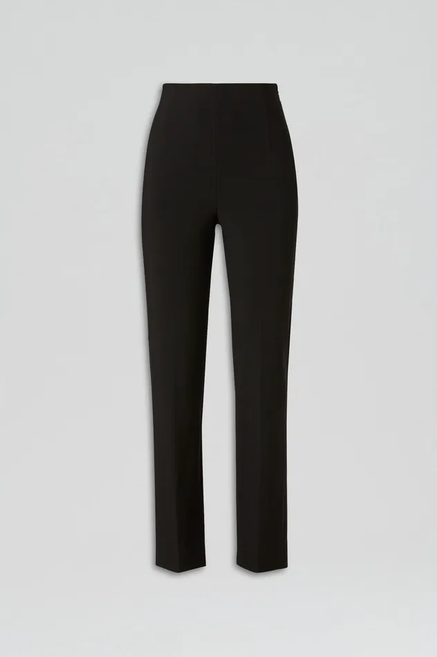 Trousers Scanlan Theodore Women ITALIAN HIGHWAIST SLIM TROUSER BLACK