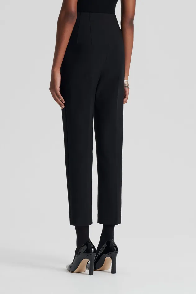 Trousers Scanlan Theodore Women ITALIAN HIGHWAIST SLIM TROUSER BLACK