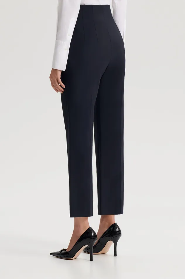 Trousers TAILORED SLIM CROP TROUSER NAVY 8211 Scanlan Theodore Women