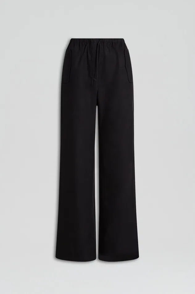 Trousers Women Scanlan Theodore POCKET CARGO BLACK Trousers Women Scanlan Theodore POCKET CARGO BLACK