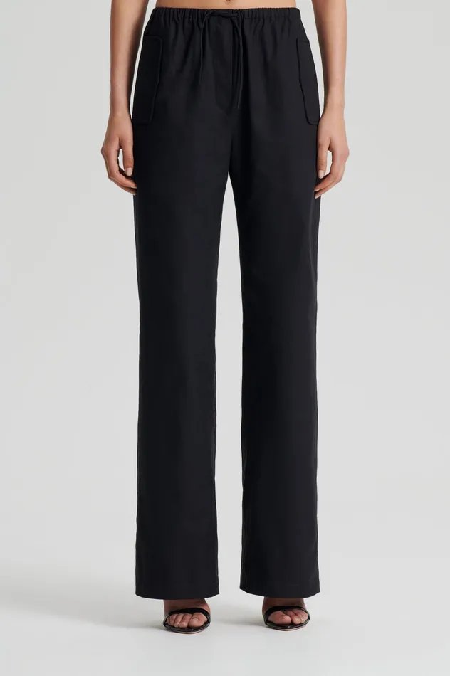 Trousers Women Scanlan Theodore POCKET CARGO BLACK Trousers Women Scanlan Theodore POCKET CARGO BLACK