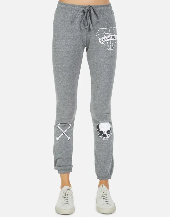 Uri Bone Diamond Heather Grey Women039s Lauren Moshi Long Sweatpants