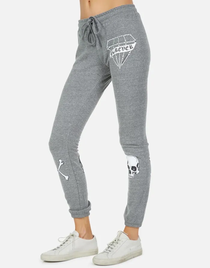 Uri Bone Diamond Heather Grey Women039s Lauren Moshi Long Sweatpants
