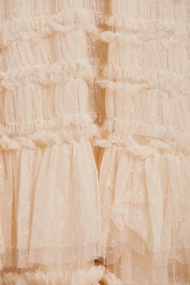 Valentine Ruffle Gown Champagne Women Needle and Thread Dresses