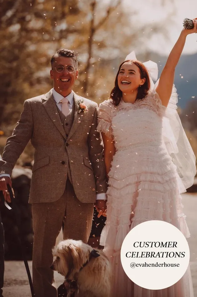 Valentine Ruffle Gown Champagne Women Needle and Thread Dresses