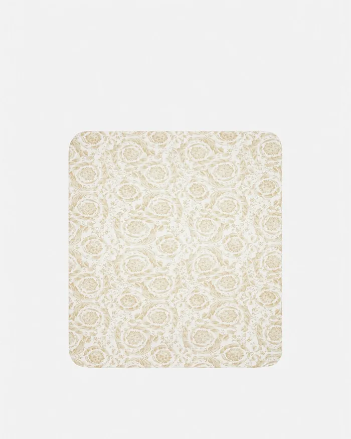 Versace Accessories Kids Barocco Padded Baby Blanket Beige