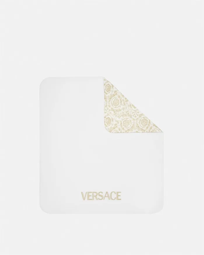 Versace Accessories Kids Barocco Padded Baby Blanket Beige