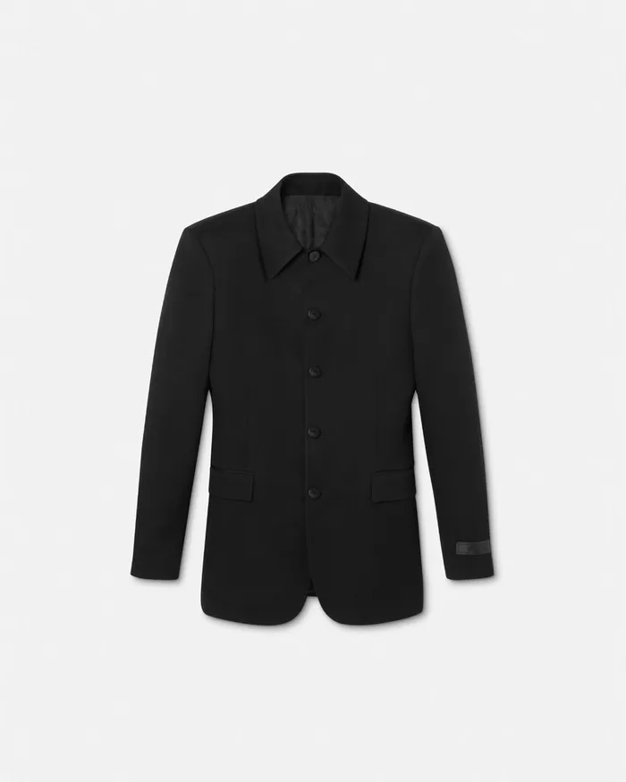 Versace Blazers and Suits Men SingleBreasted Tailored Jacket Black