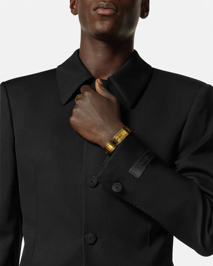 Versace Blazers and Suits Men SingleBreasted Tailored Jacket Black