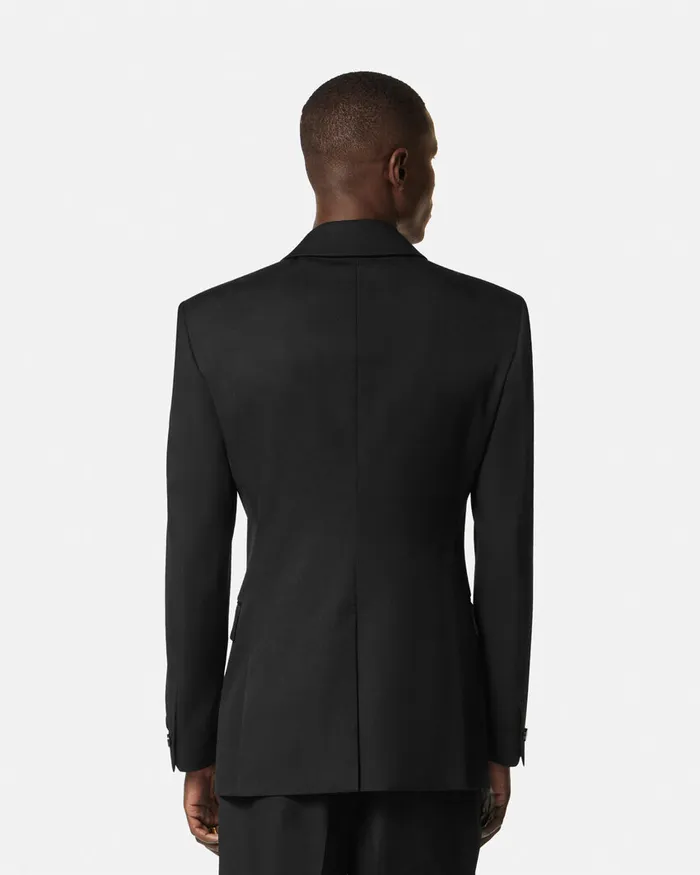 Versace Blazers and Suits Men SingleBreasted Tailored Jacket Black