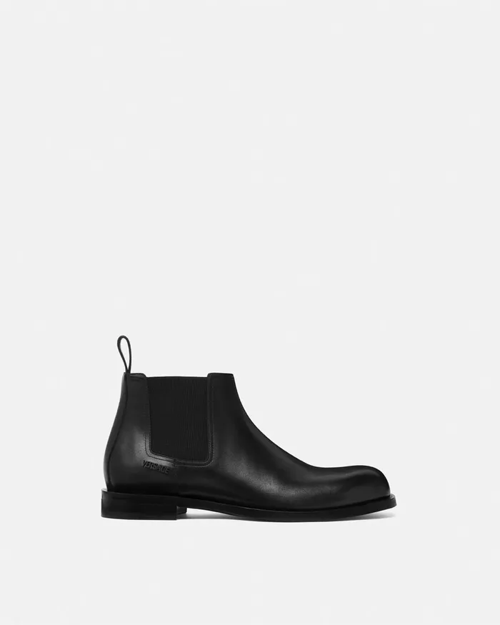 Versace Boots Men Metropoli Chelsea Boots Black