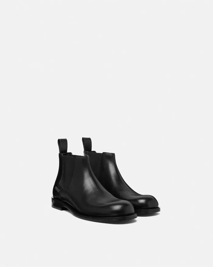 Versace Boots Men Metropoli Chelsea Boots Black