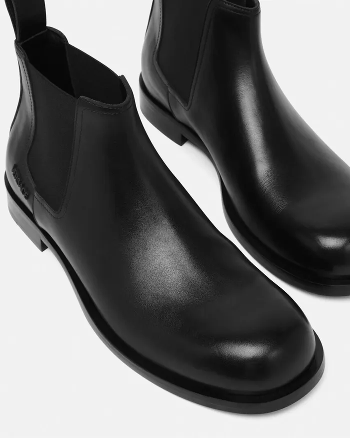Versace Boots Men Metropoli Chelsea Boots Black