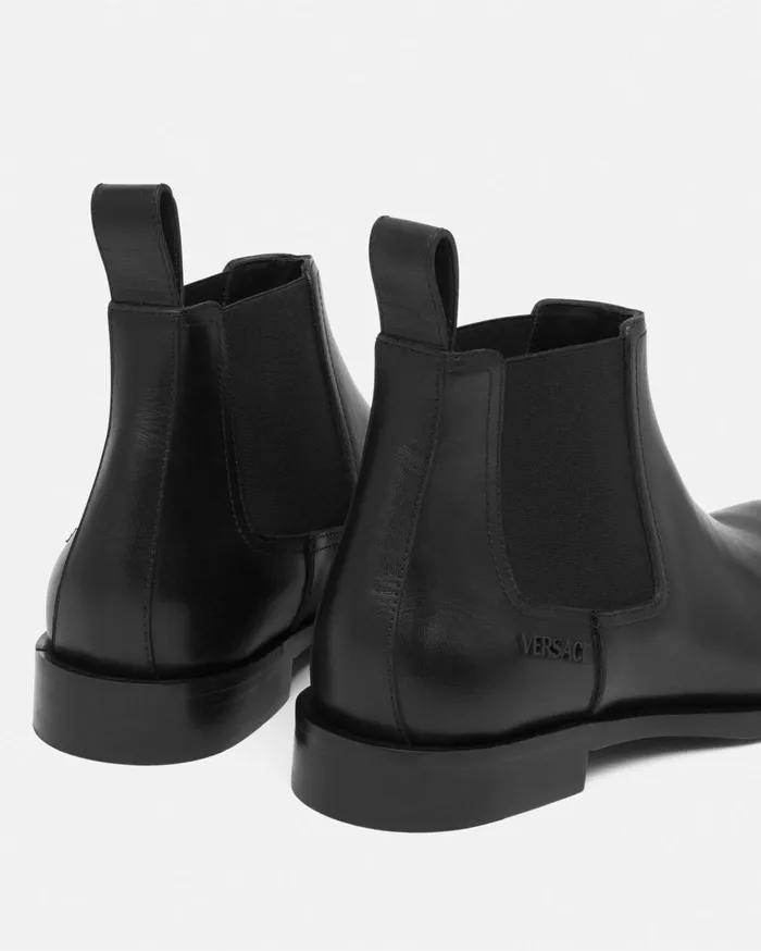 Versace Boots Men Metropoli Chelsea Boots Black