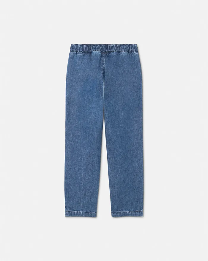 Versace Denim Kids Logo Jeans Blue