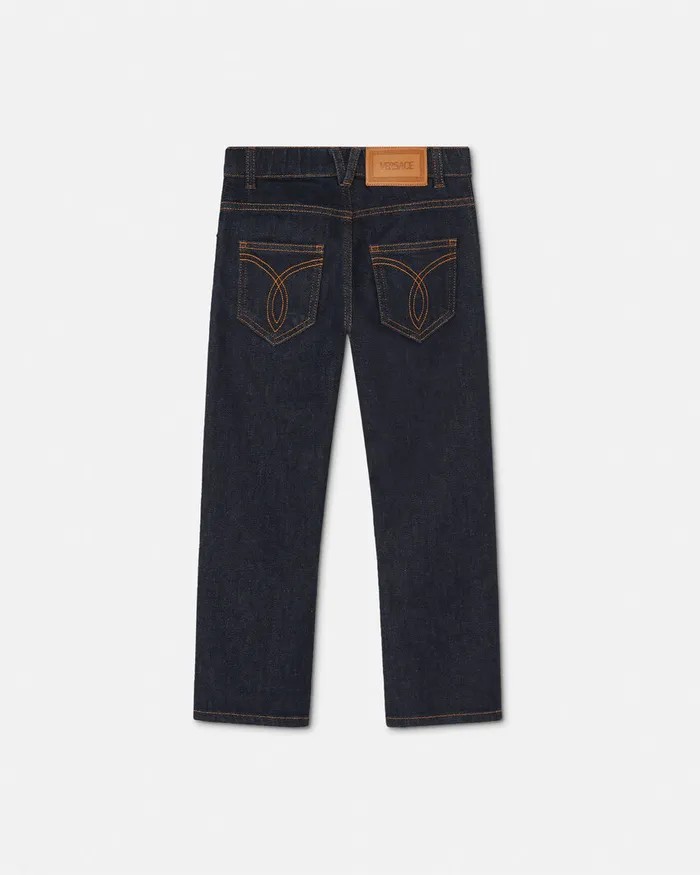 Versace Denim Kids Regular Jeans Blue