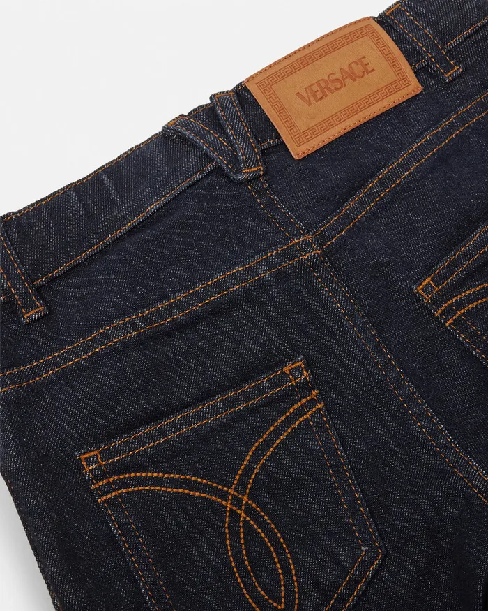 Versace Denim Kids Regular Jeans Blue
