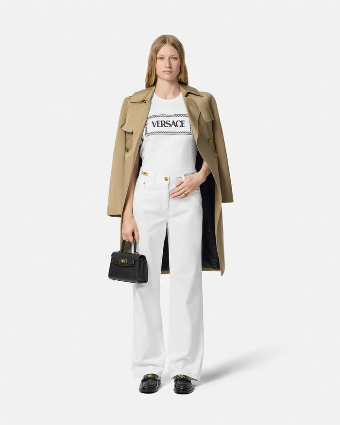Versace Denim Women Medusa 03995 RegularFit Jeans White