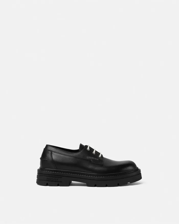 Versace Derby Shoes Men Adriano LaceUp Derby Shoes Black