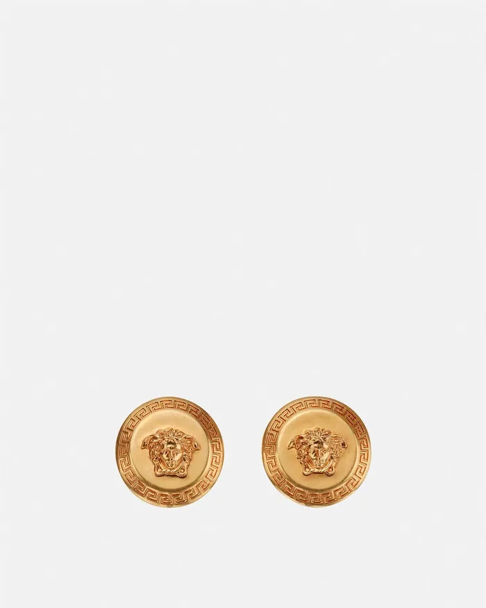 Versace Earrings Women Tribute Medusa Stud Earrings Gold